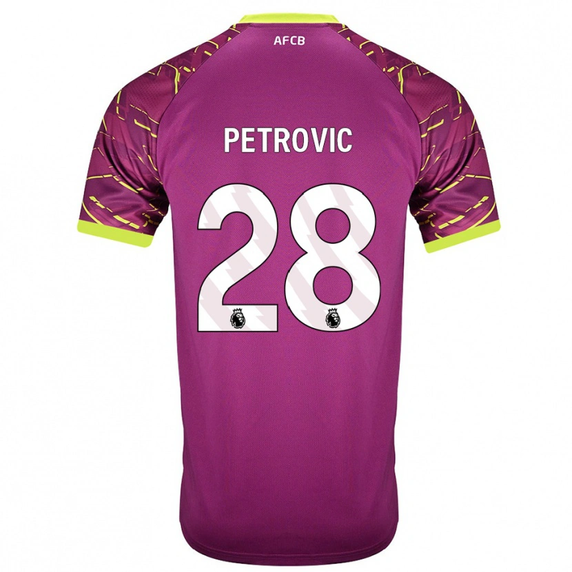 Danxen Kid Djordje Petrovic #28 Dark Magenta Goalkeeper Jersey 2025/26 T-Shirt