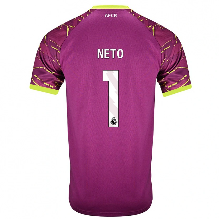 Danxen Kid Neto #1 Dark Magenta Goalkeeper Jersey 2025/26 T-Shirt