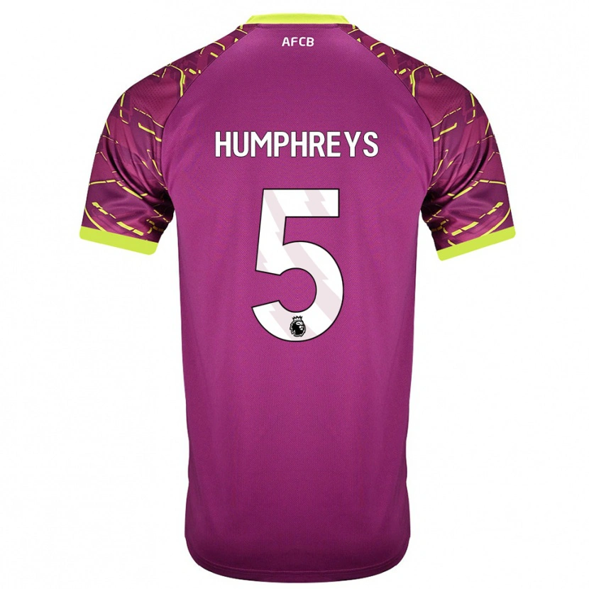 Danxen Kid Holly Humphreys #5 Dark Magenta Goalkeeper Jersey 2025/26 T-Shirt