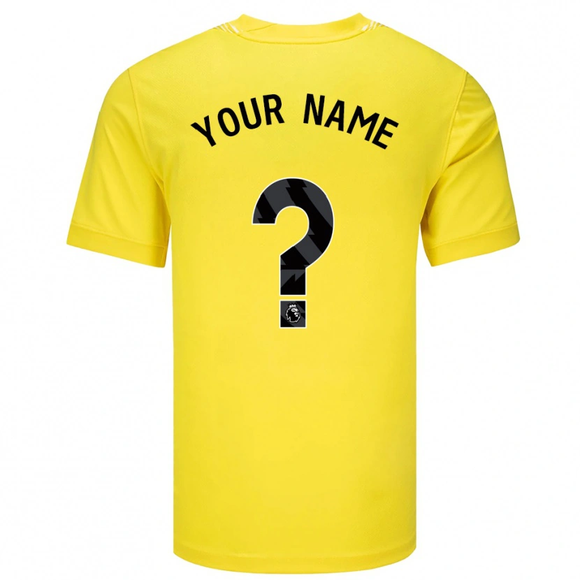 Danxen Kid Brighton & Hove Albion FC Yellow Black Goalkeeper Jersey 2025/26 T-Shirt