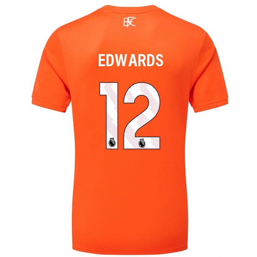 Danxen Kid Connor Edwards #12 Orange White Goalkeeper Jersey 2025/26 T-Shirt