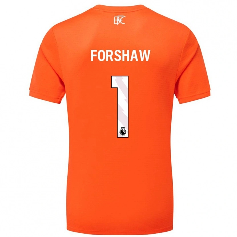Danxen Kid Lewis Forshaw #1 Orange White Goalkeeper Jersey 2025/26 T-Shirt