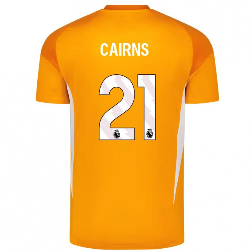 Danxen Kid Alex Cairns #21 Orange White Goalkeeper Jersey 2025/26 T-Shirt