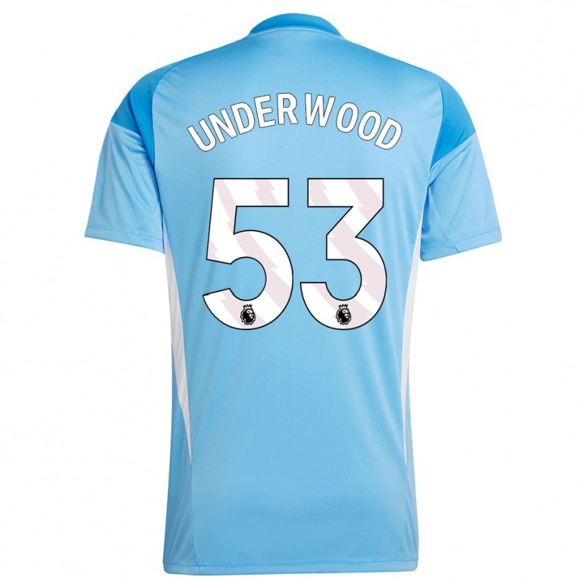 Danxen Kid Marco Underwood #53 Blue White Goalkeeper Jersey 2025/26 T-Shirt