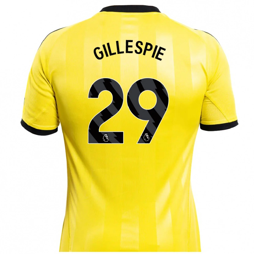 Danxen Kid Mark Gillespie #29 Yellow Black Goalkeeper Jersey 2025/26 T-Shirt