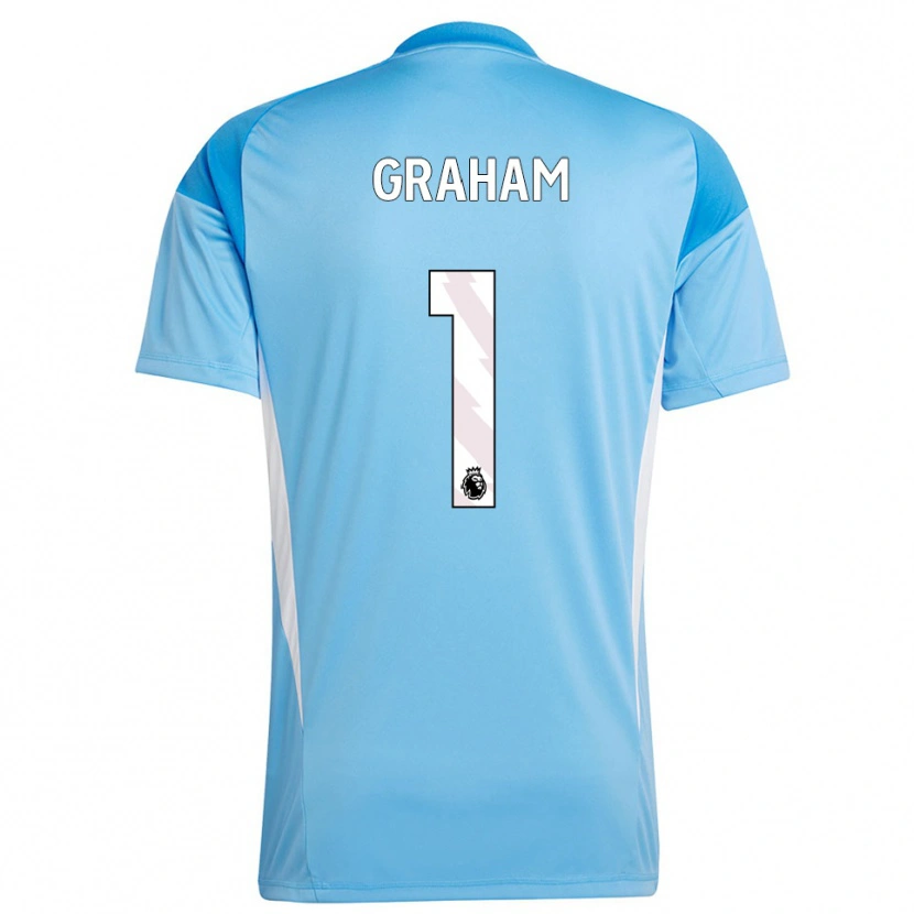 Danxen Kid Ally Graham #1 Blue White Goalkeeper Jersey 2025/26 T-Shirt