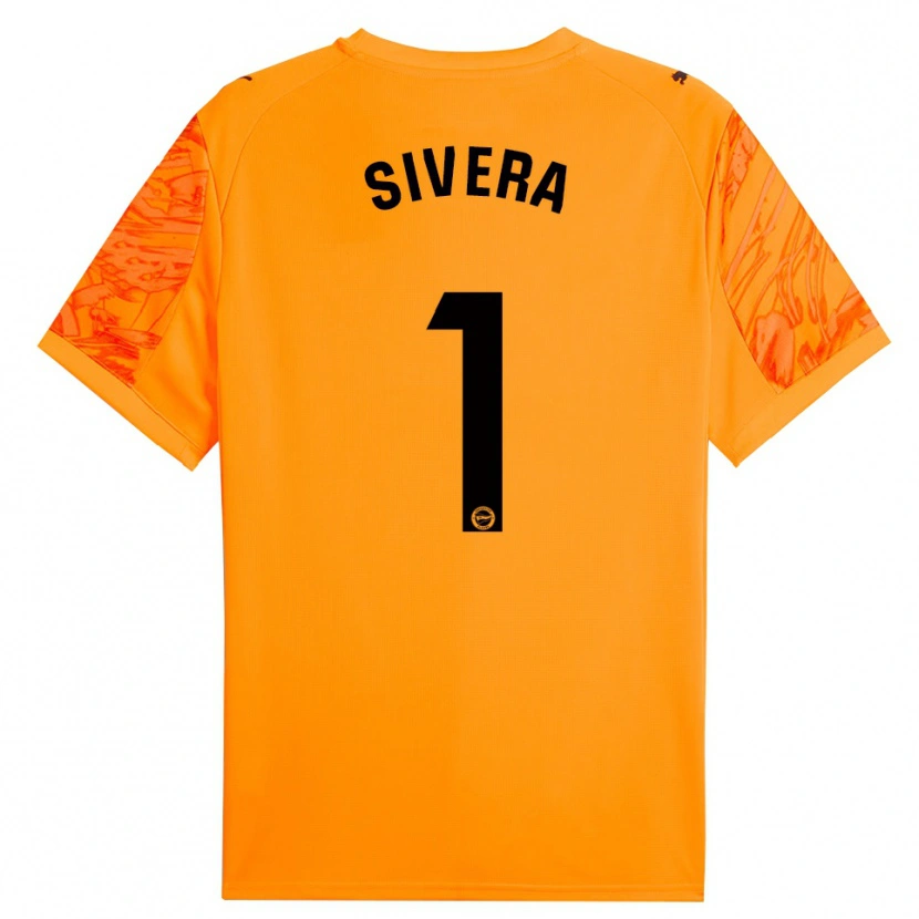 Danxen Kid Antonio Sivera #1 Orange Black Goalkeeper Jersey 2025/26 T-Shirt