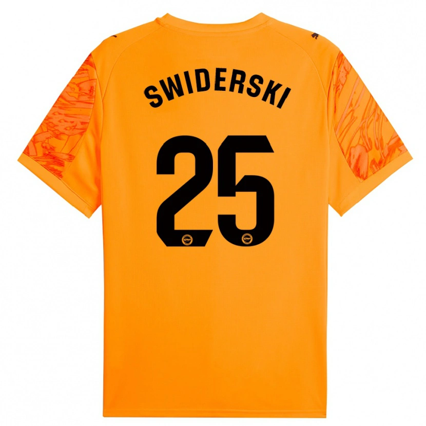 Danxen Kid Grégoire Swiderski #25 Orange Black Goalkeeper Jersey 2025/26 T-Shirt