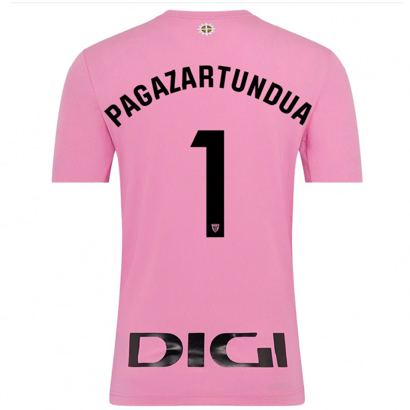 Danxen Kid Iker Pagazartundua #1 Pink Black Goalkeeper Jersey 2025/26 T-Shirt