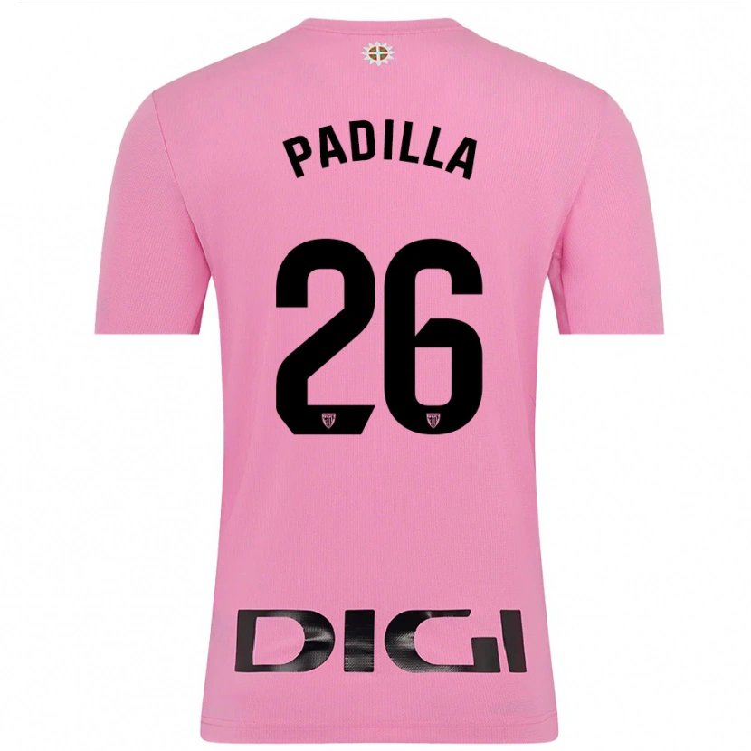Danxen Kid Álex Padilla #26 Pink Black Goalkeeper Jersey 2025/26 T-Shirt