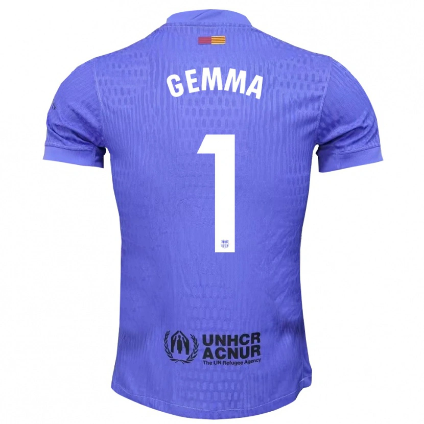 Danxen Kid Gemma Font #1 Blue Black Goalkeeper Jersey 2025/26 T-Shirt