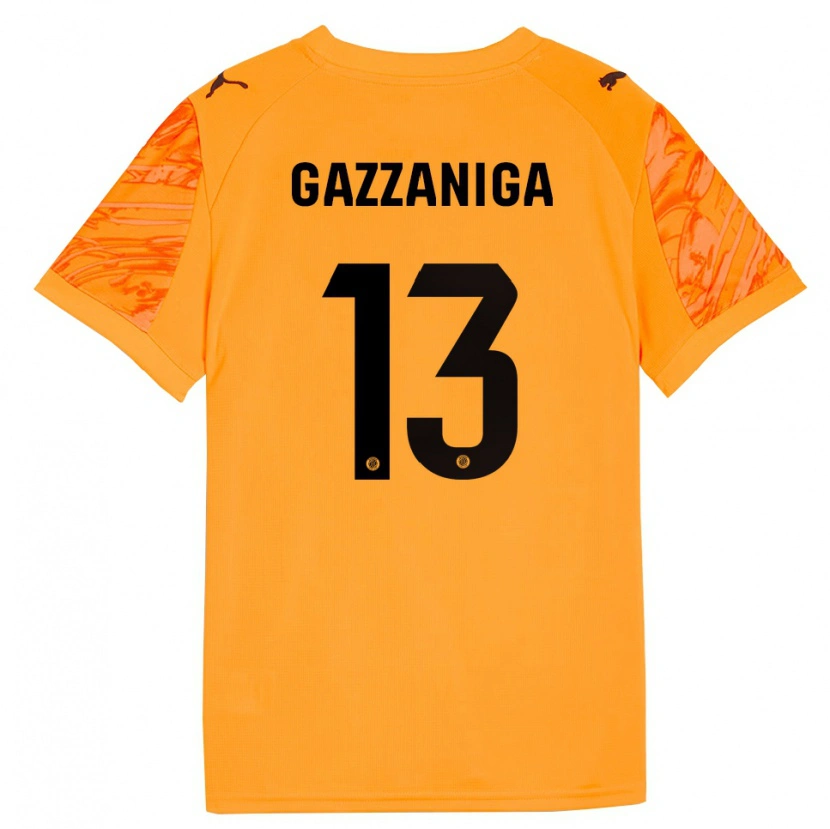 Danxen Kid Paulo Gazzaniga #13 Orange Black Goalkeeper Jersey 2025/26 T-Shirt