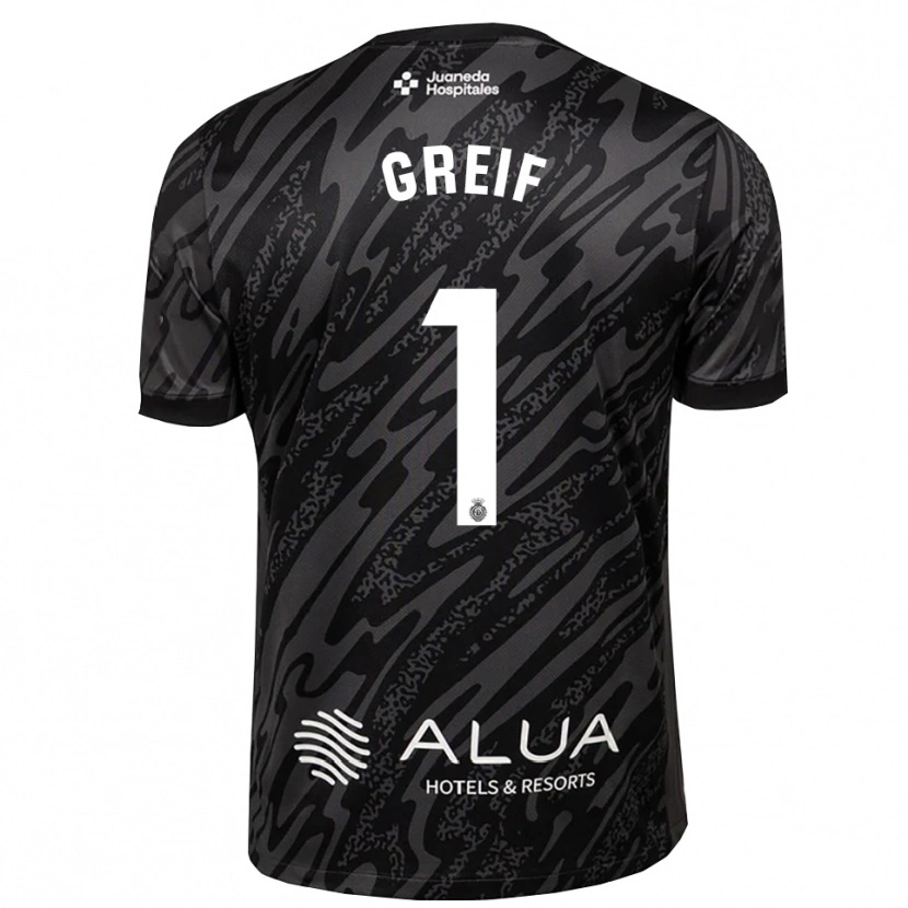 Danxen Kid Dominik Greif #1 Dark Gray Black Goalkeeper Jersey 2025/26 T-Shirt