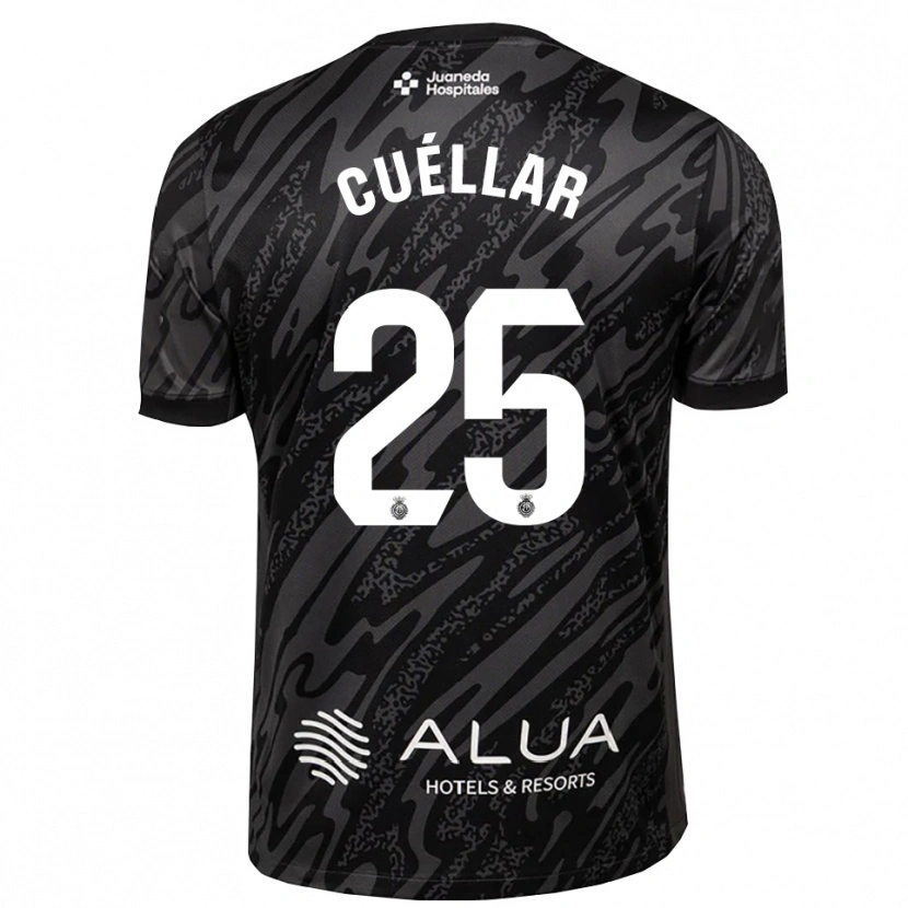 Danxen Kid Iván Cuéllar #25 Dark Gray Black Goalkeeper Jersey 2025/26 T-Shirt