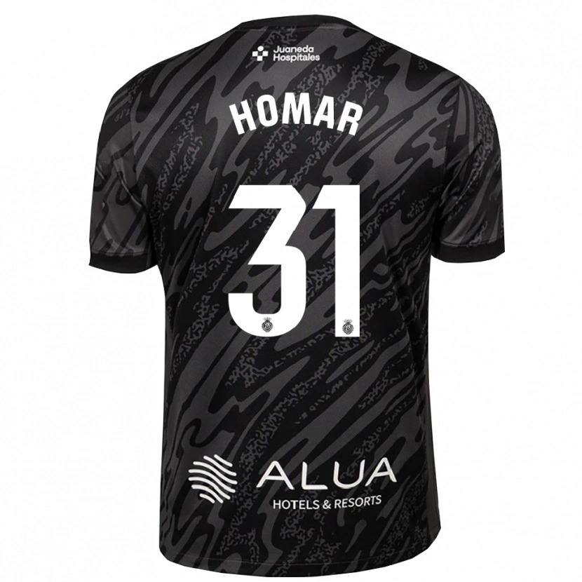Danxen Kid Gaspar Homar #31 Dark Gray Black Goalkeeper Jersey 2025/26 T-Shirt
