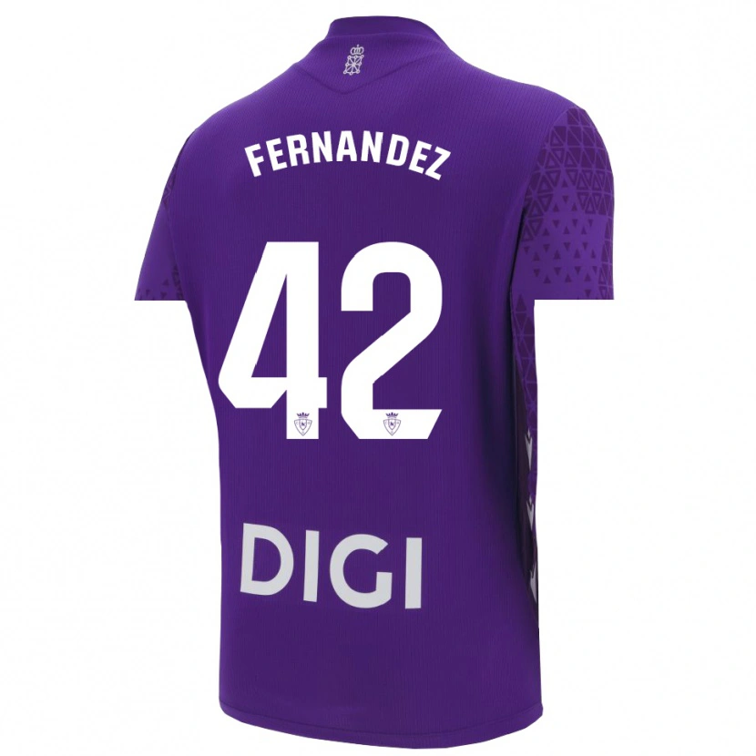 Danxen Kid Rafa Fernández #42 Purple White Goalkeeper Jersey 2025/26 T-Shirt