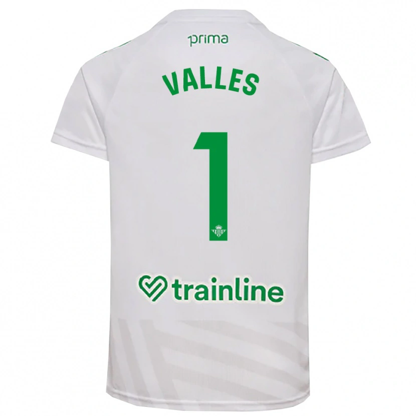 Danxen Kid Álvaro Valles #1 White Green Goalkeeper Jersey 2025/26 T-Shirt