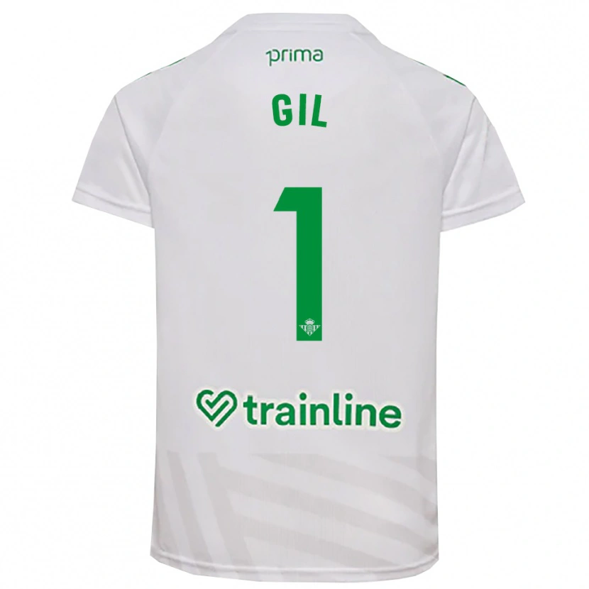 Danxen Kid Noelia Gil #1 White Green Goalkeeper Jersey 2025/26 T-Shirt