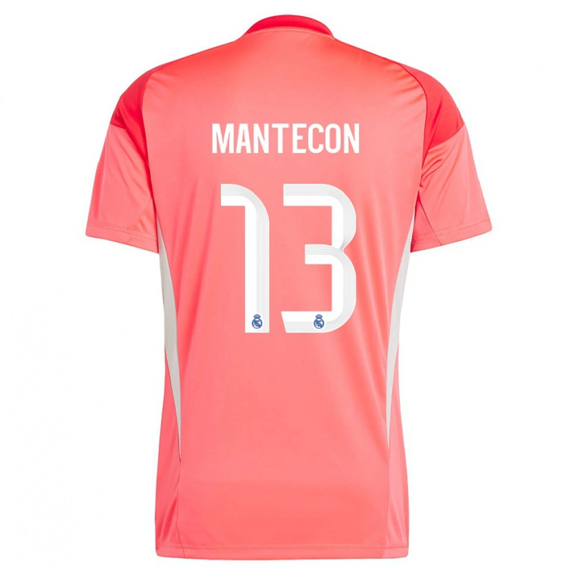 Danxen Kid Hugo Mantecón #13 Orange Red White Goalkeeper Jersey 2025/26 T-Shirt