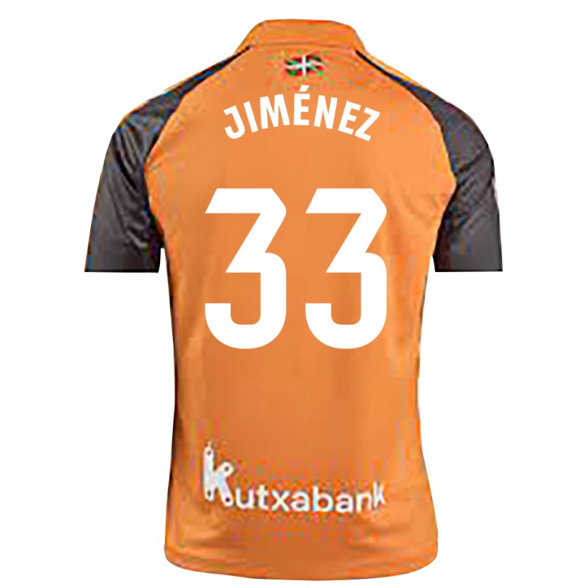 Danxen Kid Javier Jiménez #33 Black Orange Goalkeeper Jersey 2025/26 T-Shirt