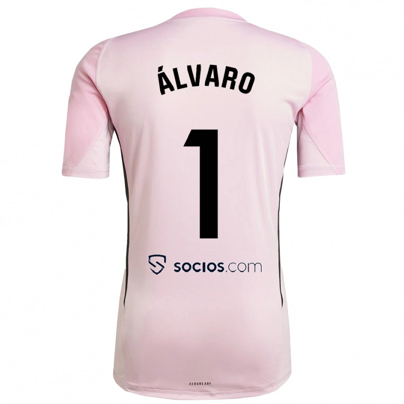 Danxen Kid Álvaro Fernández #1 Pink Black Goalkeeper Jersey 2025/26 T-Shirt