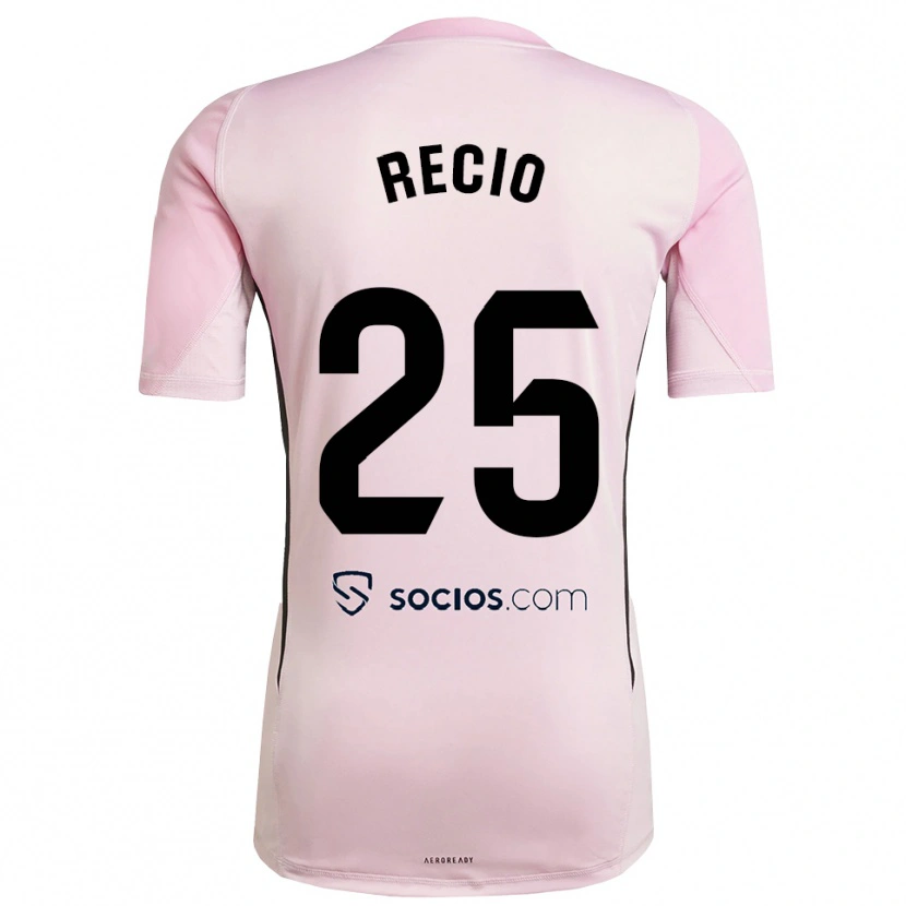 Danxen Kid Sergio Recio #25 Pink Black Goalkeeper Jersey 2025/26 T-Shirt