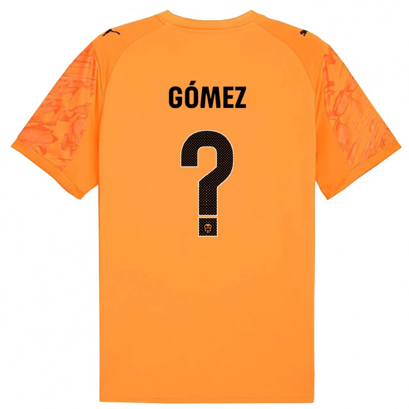 Danxen Kid Alain Gómez #0 Orange Black Goalkeeper Jersey 2025/26 T-Shirt