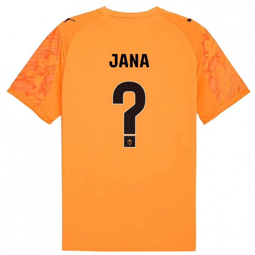 Danxen Kid Jana Xin Henseler Gallego #0 Orange Black Goalkeeper Jersey 2025/26 T-Shirt