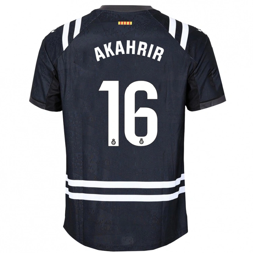 Danxen Kid Mohamed Akahrir #16 Black White Goalkeeper Jersey 2025/26 T-Shirt