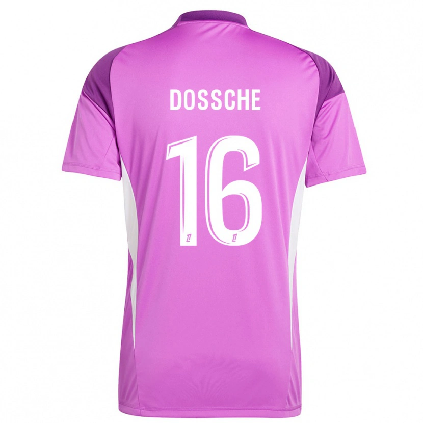 Danxen Kid Marvin Dossche #16 Lilac White Goalkeeper Jersey 2025/26 T-Shirt