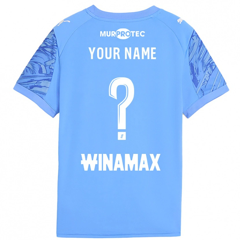 Danxen Kid RC Lens Light Blue White Goalkeeper Jersey 2025/26 T-Shirt