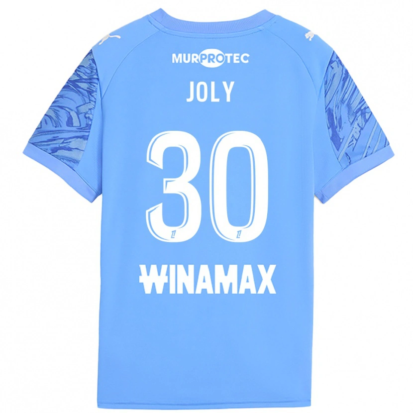 Danxen Kid Blandine Joly #30 Light Blue White Goalkeeper Jersey 2025/26 T-Shirt