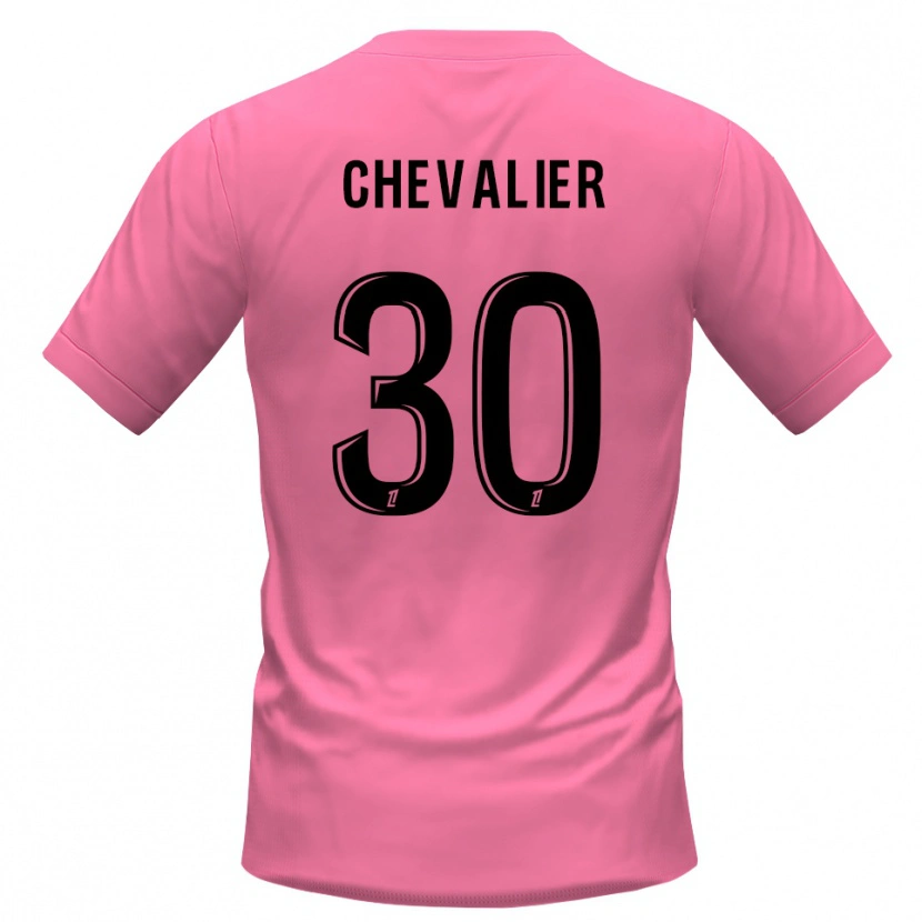 Danxen Kid Lucas Chevalier #30 Pink Black Goalkeeper Jersey 2025/26 T-Shirt