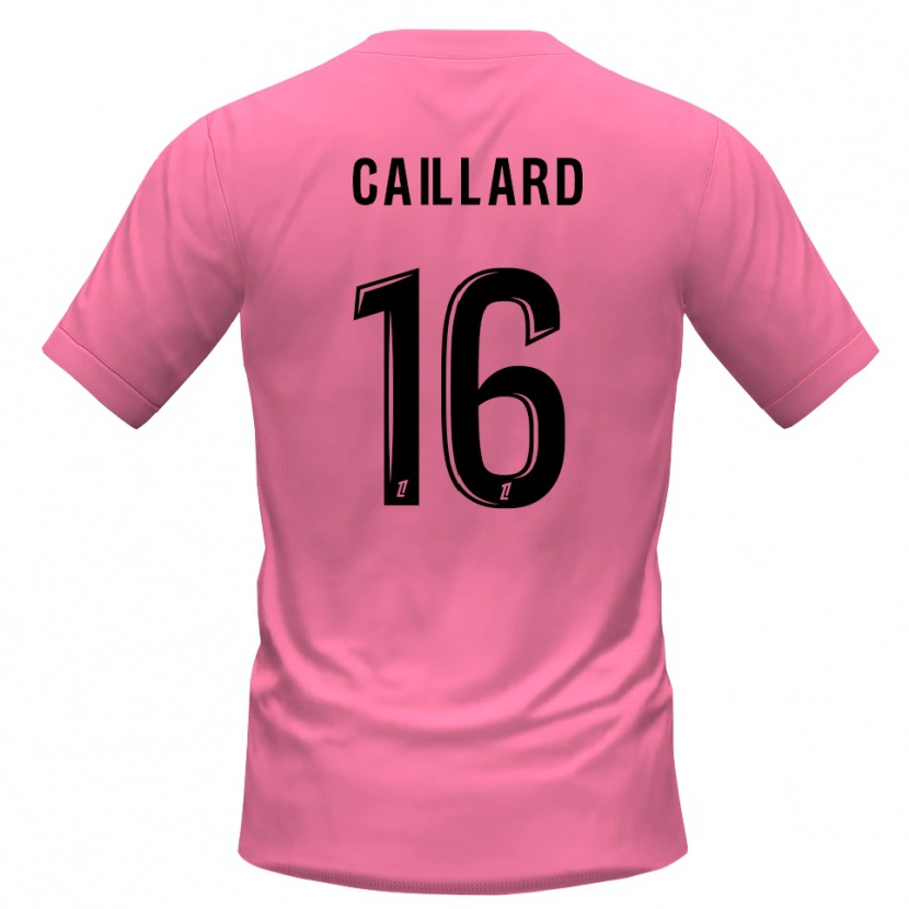 Danxen Kid Marc-Aurèle Caillard #16 Pink Black Goalkeeper Jersey 2025/26 T-Shirt