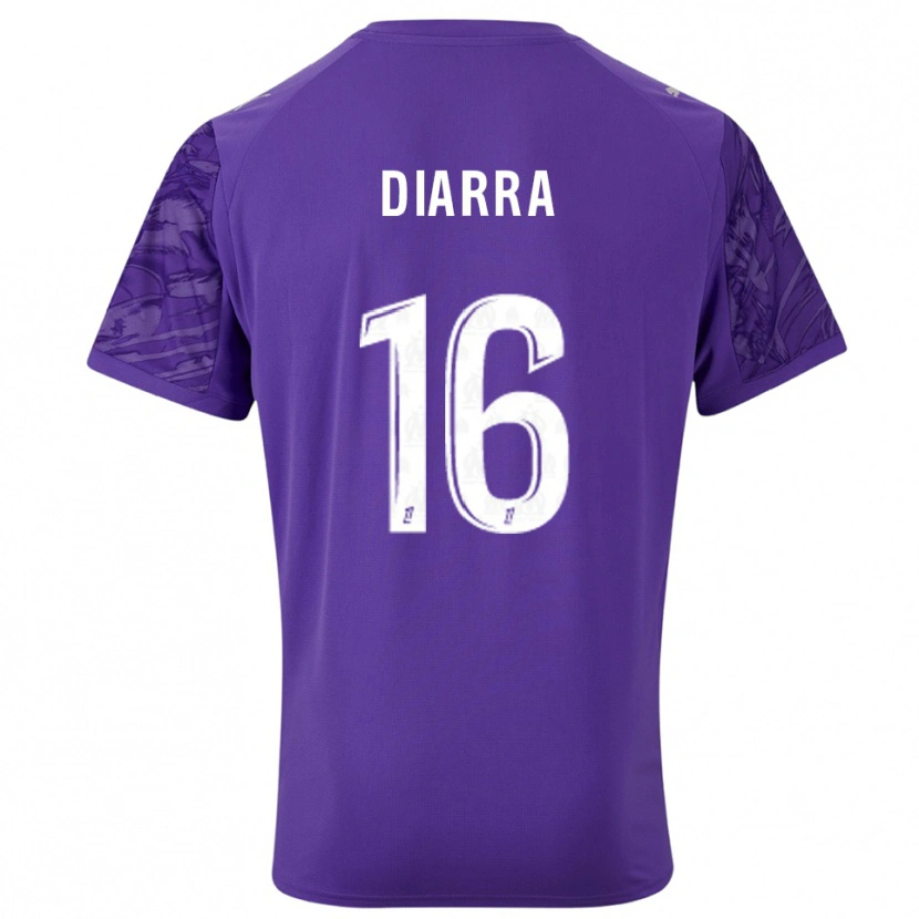 Danxen Kid Cheick Diarra #16 Purple White Goalkeeper Jersey 2025/26 T-Shirt