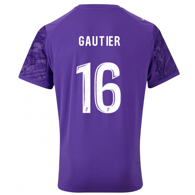 Danxen Kid Elisa Gautier #16 Purple White Goalkeeper Jersey 2025/26 T-Shirt