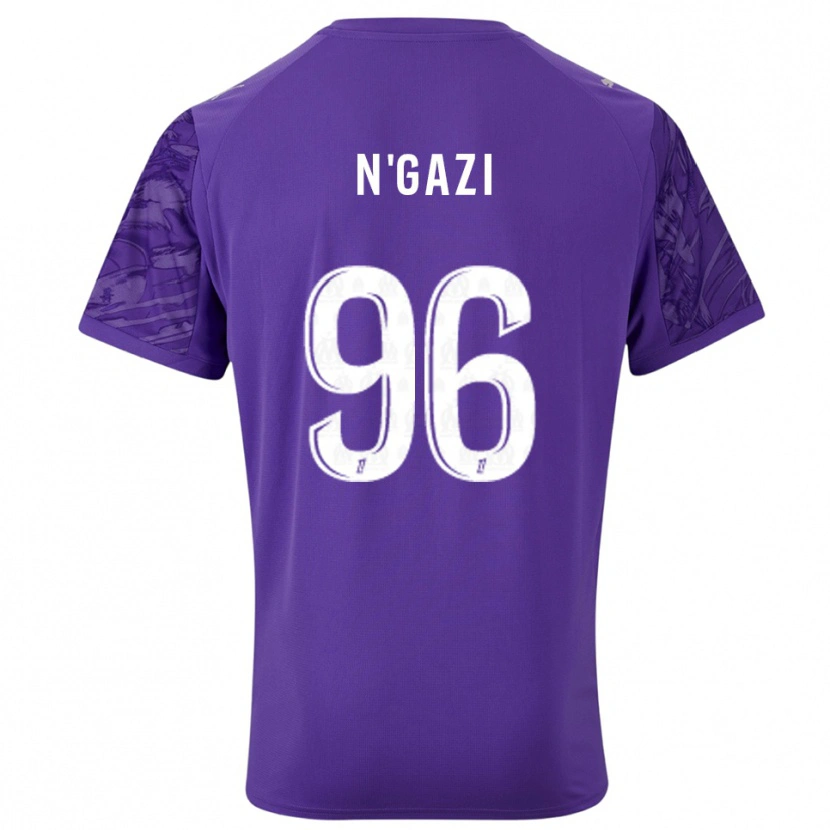 Danxen Kid Chloé N'gazi #96 Purple White Goalkeeper Jersey 2025/26 T-Shirt
