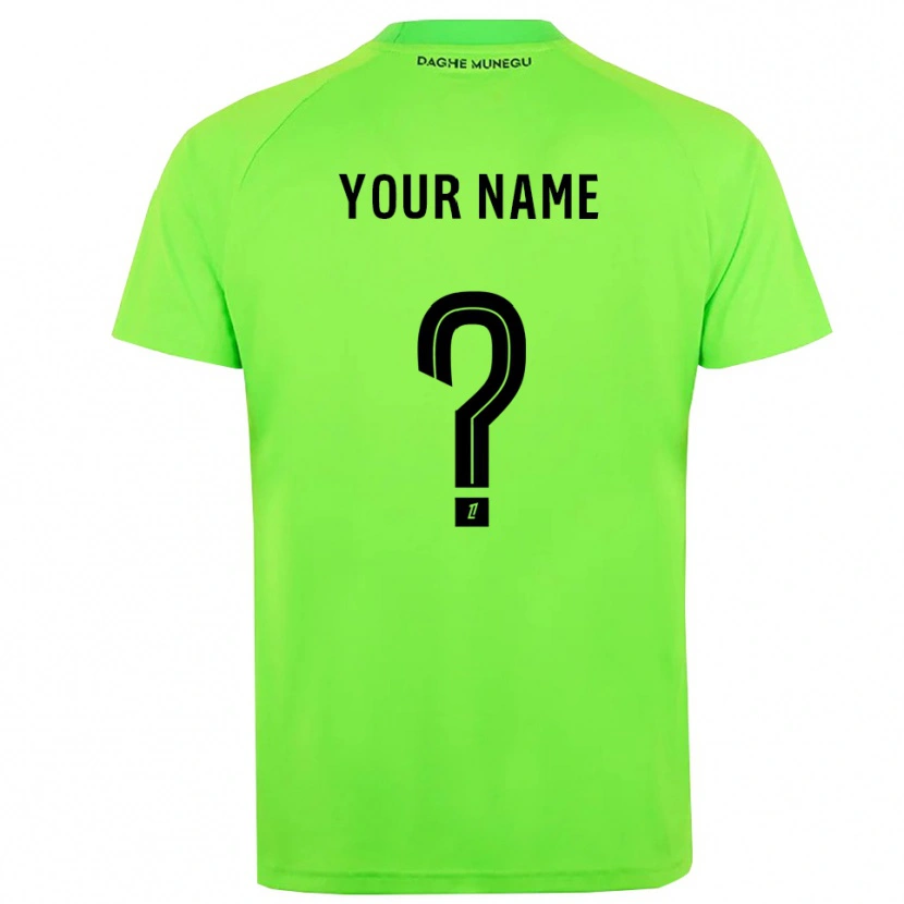 Danxen Kid AS Monaco Green Black Goalkeeper Jersey 2025/26 T-Shirt