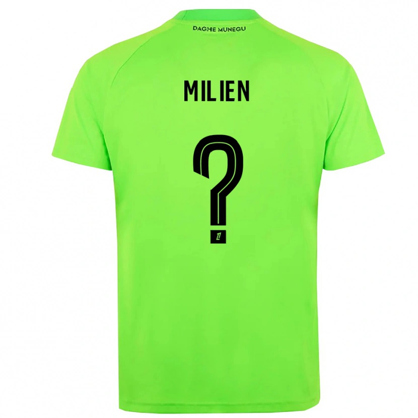Danxen Kid Kenley Milien #0 Green Black Goalkeeper Jersey 2025/26 T-Shirt