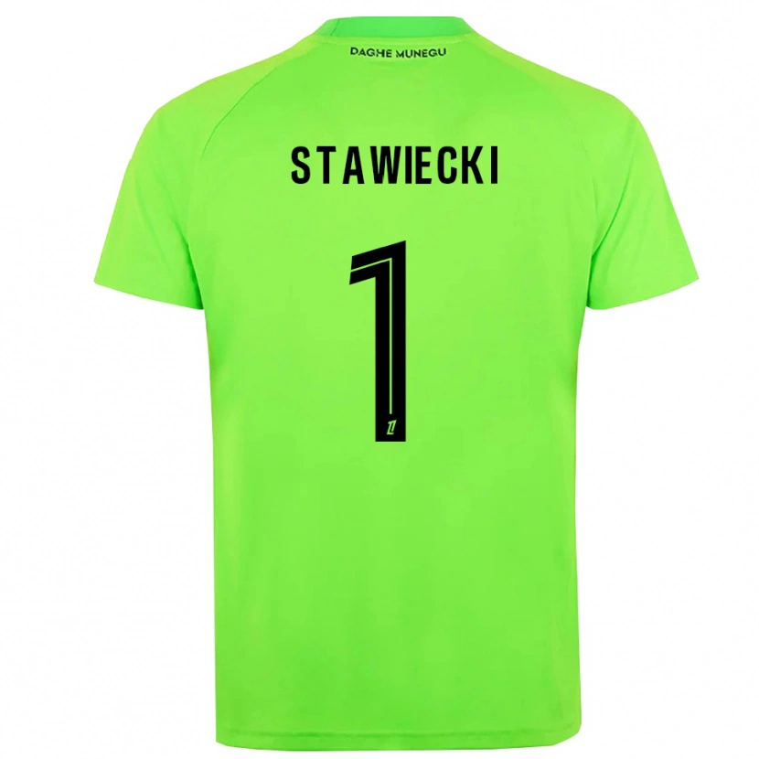 Danxen Kid Jules Stawiecki #1 Green Black Goalkeeper Jersey 2025/26 T-Shirt
