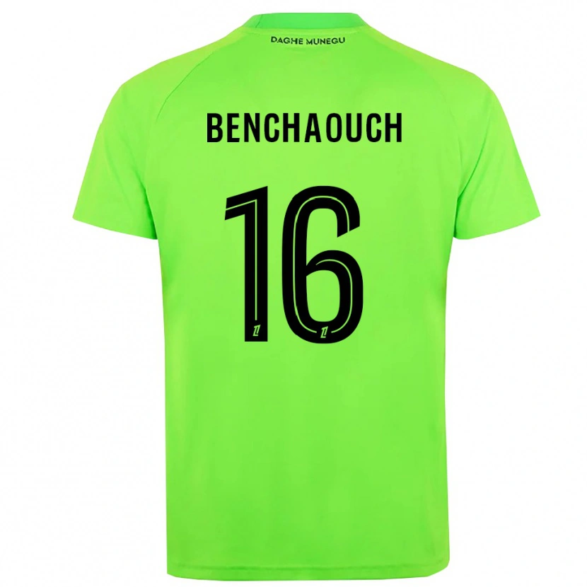 Danxen Kid Yanis Benchaouch #16 Green Black Goalkeeper Jersey 2025/26 T-Shirt