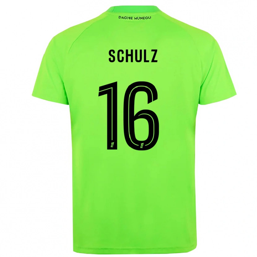 Danxen Kid Ethan Schulz #16 Green Black Goalkeeper Jersey 2025/26 T-Shirt