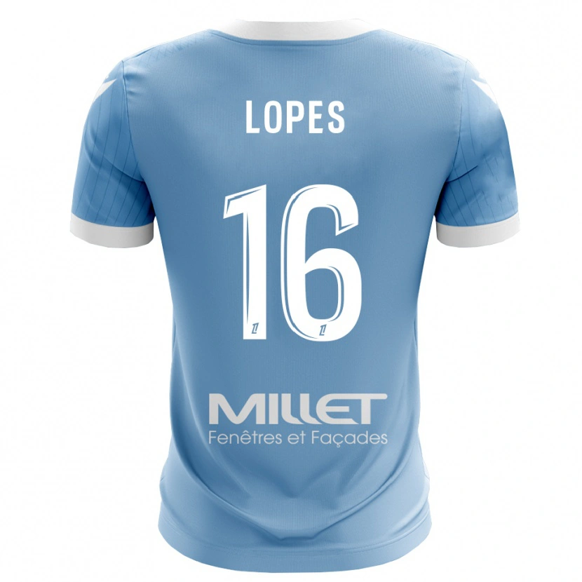Danxen Kid Anthony Lopes #16 Light Sky Blue Goalkeeper Jersey 2025/26 T-Shirt