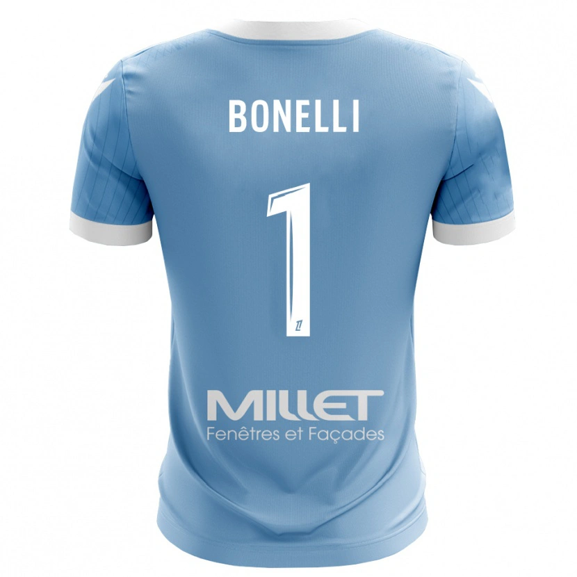 Danxen Kid Lucas Bonelli #1 Light Sky Blue Goalkeeper Jersey 2025/26 T-Shirt