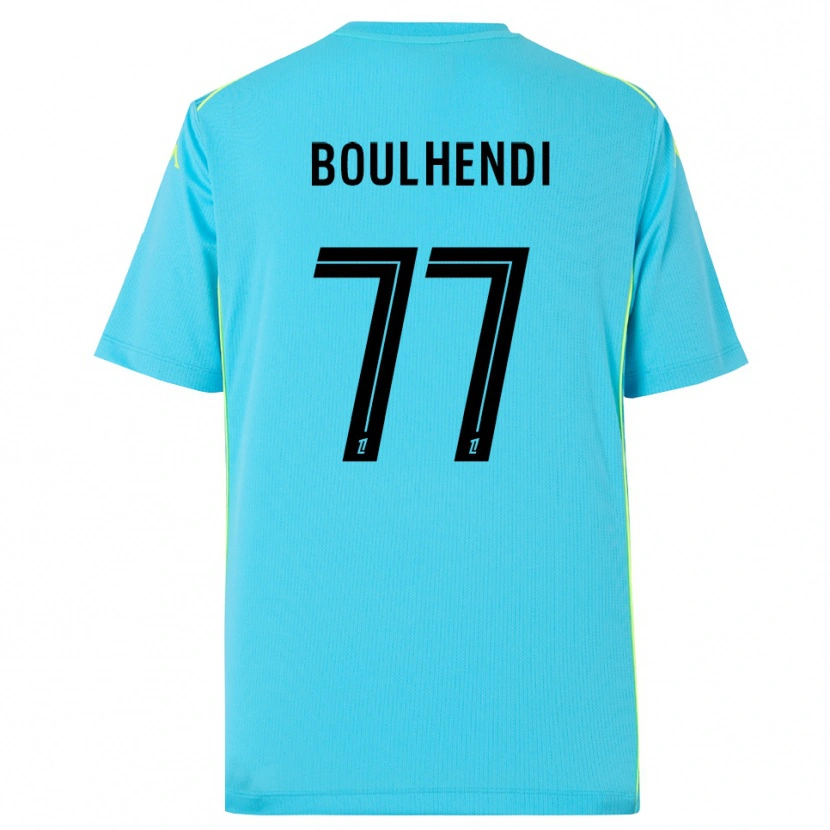 Danxen Kid Teddy Boulhendi #77 Sky Blue Black Goalkeeper Jersey 2025/26 T-Shirt