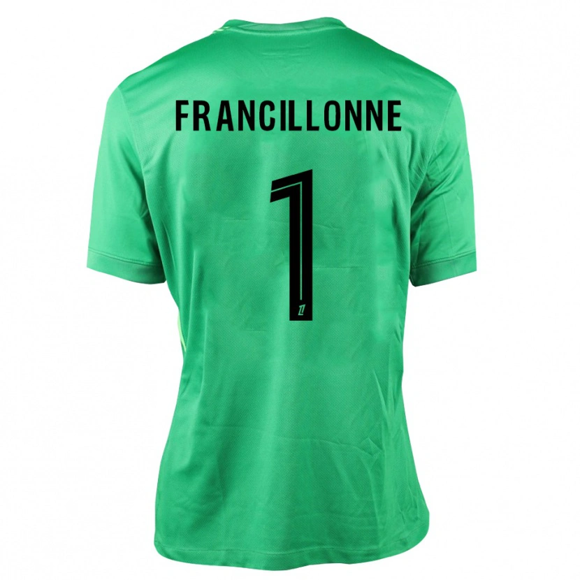 Danxen Kid Bryan Francillonne #1 Green Black Goalkeeper Jersey 2025/26 T-Shirt