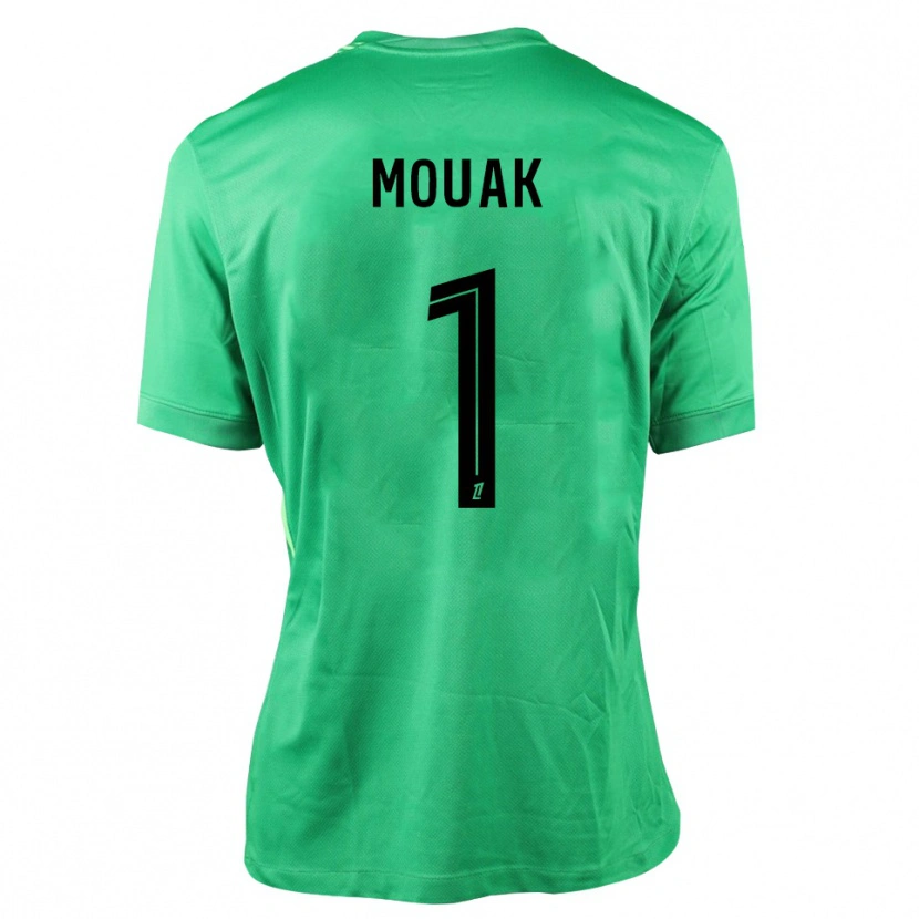 Danxen Kid Adam Mouak #1 Green Black Goalkeeper Jersey 2025/26 T-Shirt
