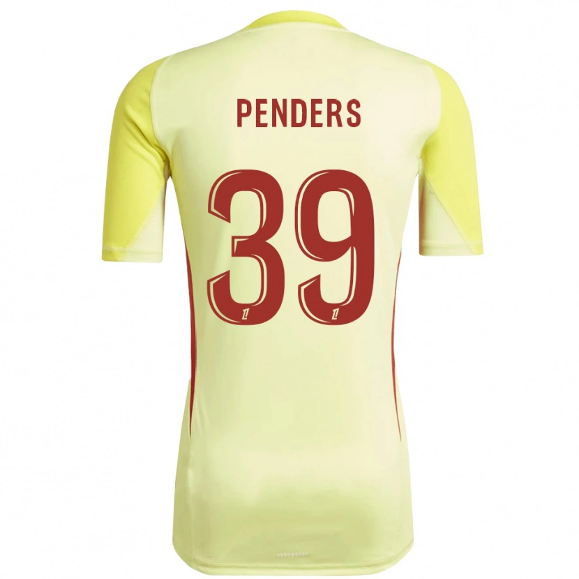 Danxen Kid Mike Penders #39 Light Yellow Red Goalkeeper Jersey 2025/26 T-Shirt