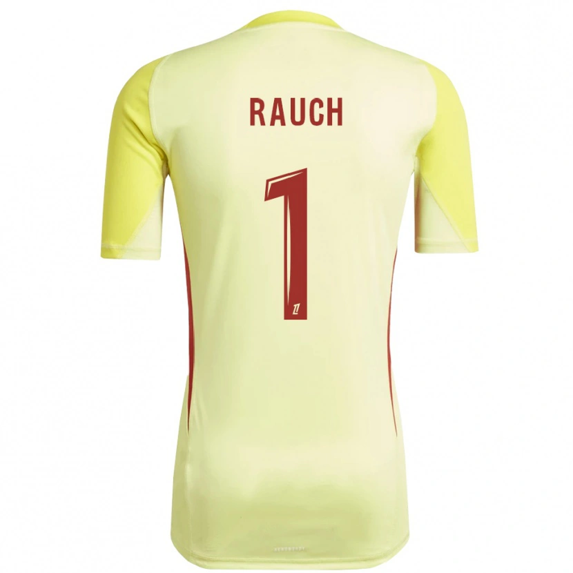 Danxen Kid Hugo Rauch #1 Light Yellow Red Goalkeeper Jersey 2025/26 T-Shirt