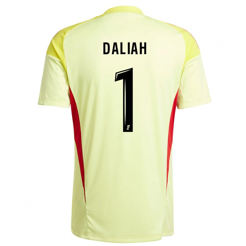 Danxen Kid Leny Daliah #1 Light Yellow Black Goalkeeper Jersey 2025/26 T-Shirt